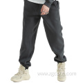 Autumn solid velvet tracksuit pants with bunched feet